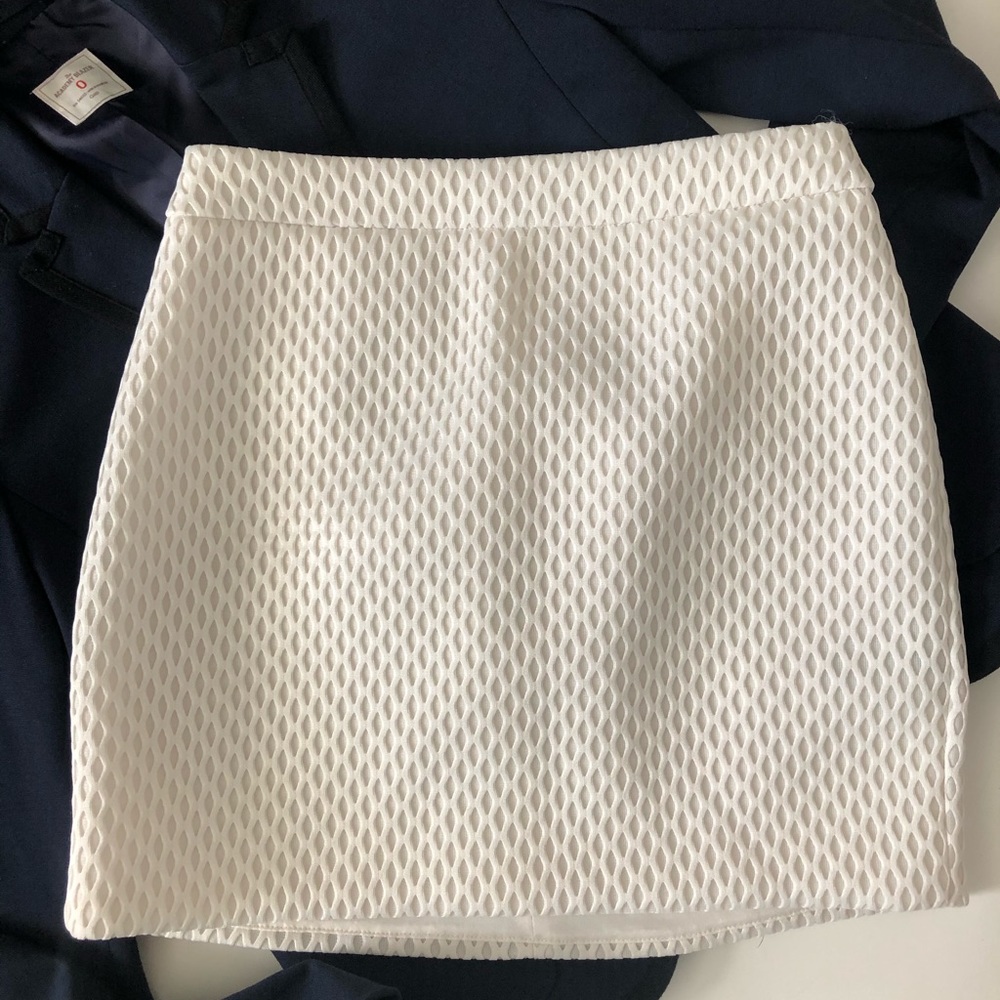Express white mini skirt